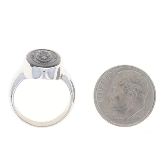 White Gold Onyx Vintage Wake Forest University Class Ring 10k WakeForest College - Picture 5 of 5